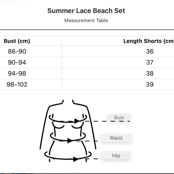 Lace Summer Beach Set